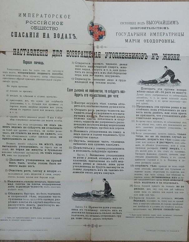 Герасимов А.Д. Наставление для возвращения утопленников к жизни Императорское Российское Общество спасания на водах