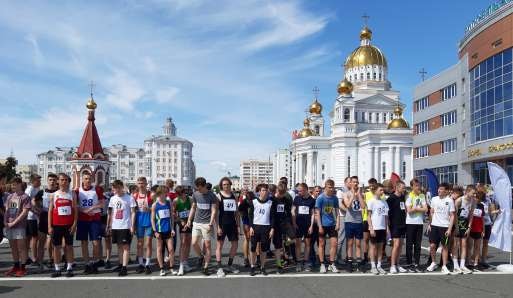 ВОСВОД Мордовии. Евдокимов В.П. принял участие в открытии юбилейной 85-й по счету, легкоатлетической эстафете по улицам г.Саранска