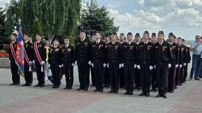 Торжественная церемония принятия присяги кадетами ВОСВОД